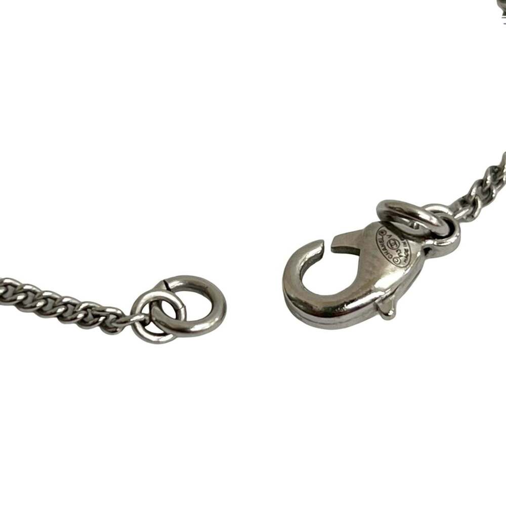 CHANEL Authentic Silver Logo Necklace - Picture 3 of 5